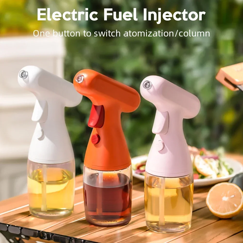Camping Cooking Electric - 280ml elektryczna butelka z rozpylaczem oleju