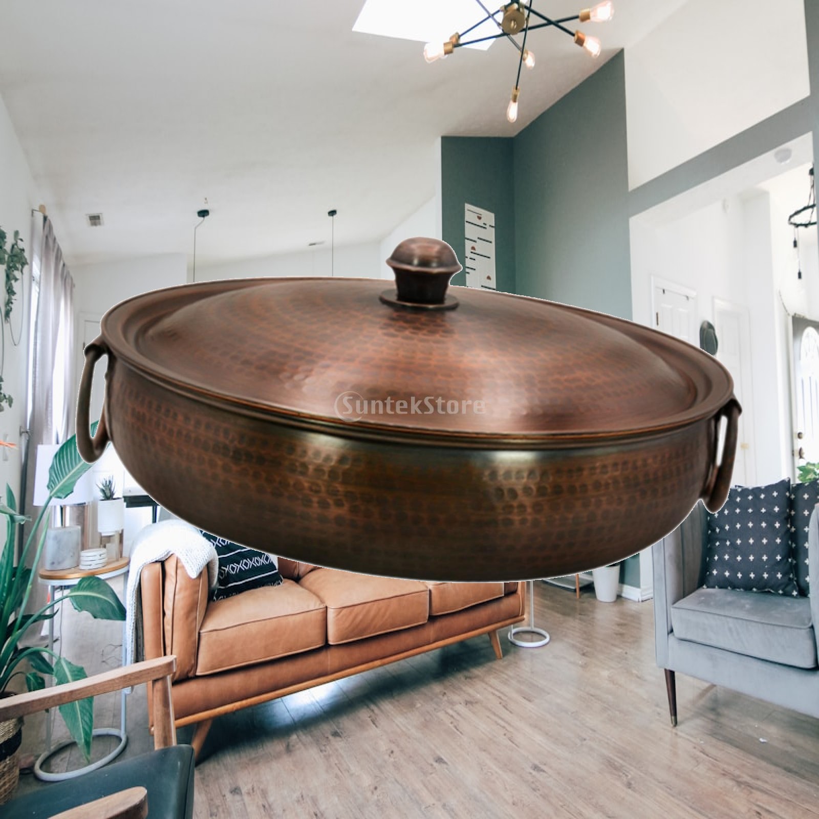Camping Cooking Pot - Miedziany garnek do hot pota, ręcznie