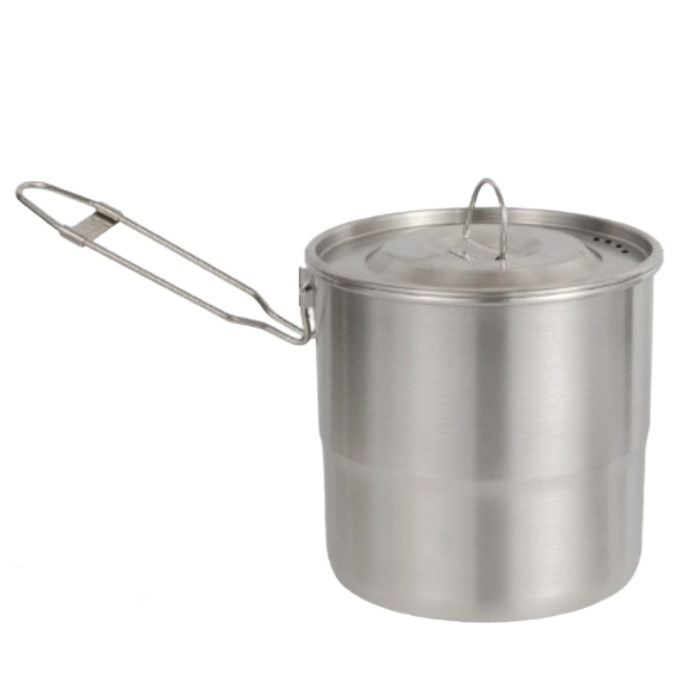 Camping Cooking Set Compact - Przenośny garnek kuchenny ze stali nierdzewnej