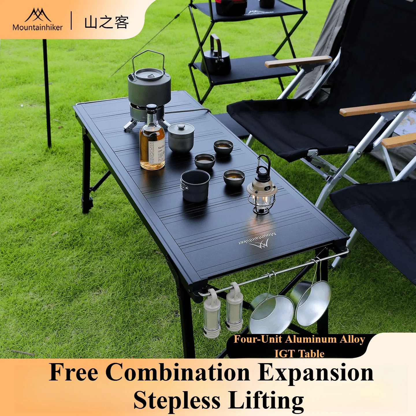 Camping Cooking Table - Stół kempingowy składany Mountainhiker z podnoszonym