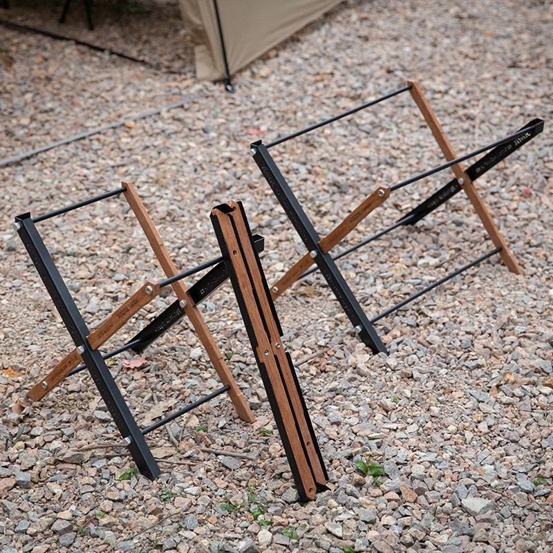 Camping Cooking Table - Przenośne Składane Stoły Kempingowe Kosz Wielowarstwowy