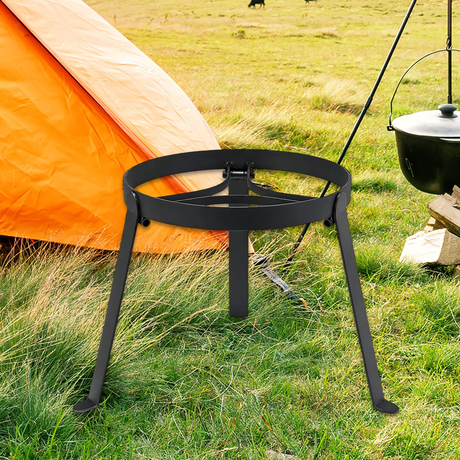 Campfire Cooking - Składany żelazny trójnóg do gotowania nad