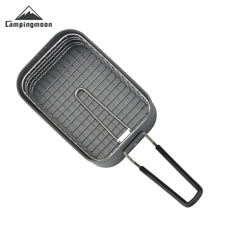 Camping Cooking Set Compact - CAMPINGMOON S-1218 Składana siatka do smażenia
