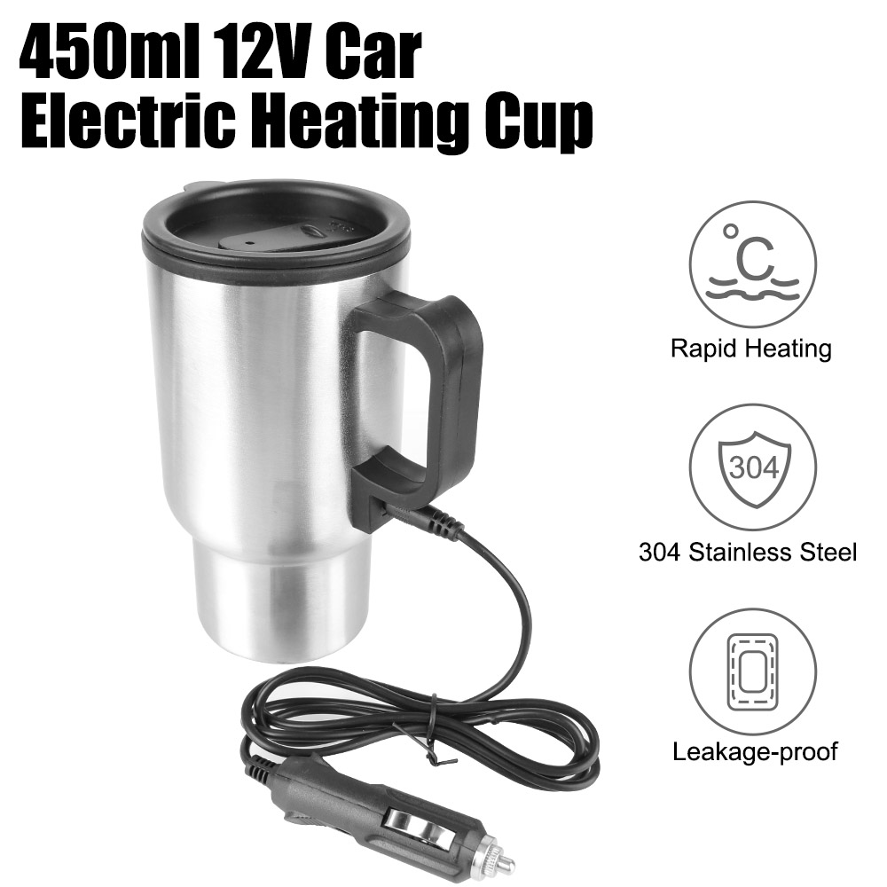 Camping Cooking Electric - 12V 450ml podgrzewany elektrycznie czajnik samochodowy