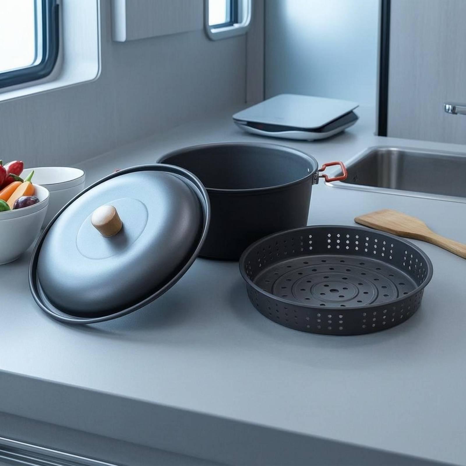 Camping Cooking Vessel - Aluminiowy Garnek Turystyczny do Gotowania na
