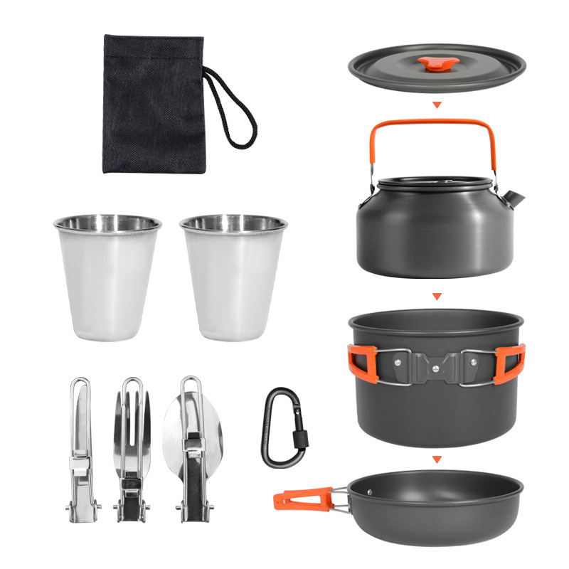Camping Cooking Set 2 Person - Zestaw naczyń kuchennych do biwakowania na