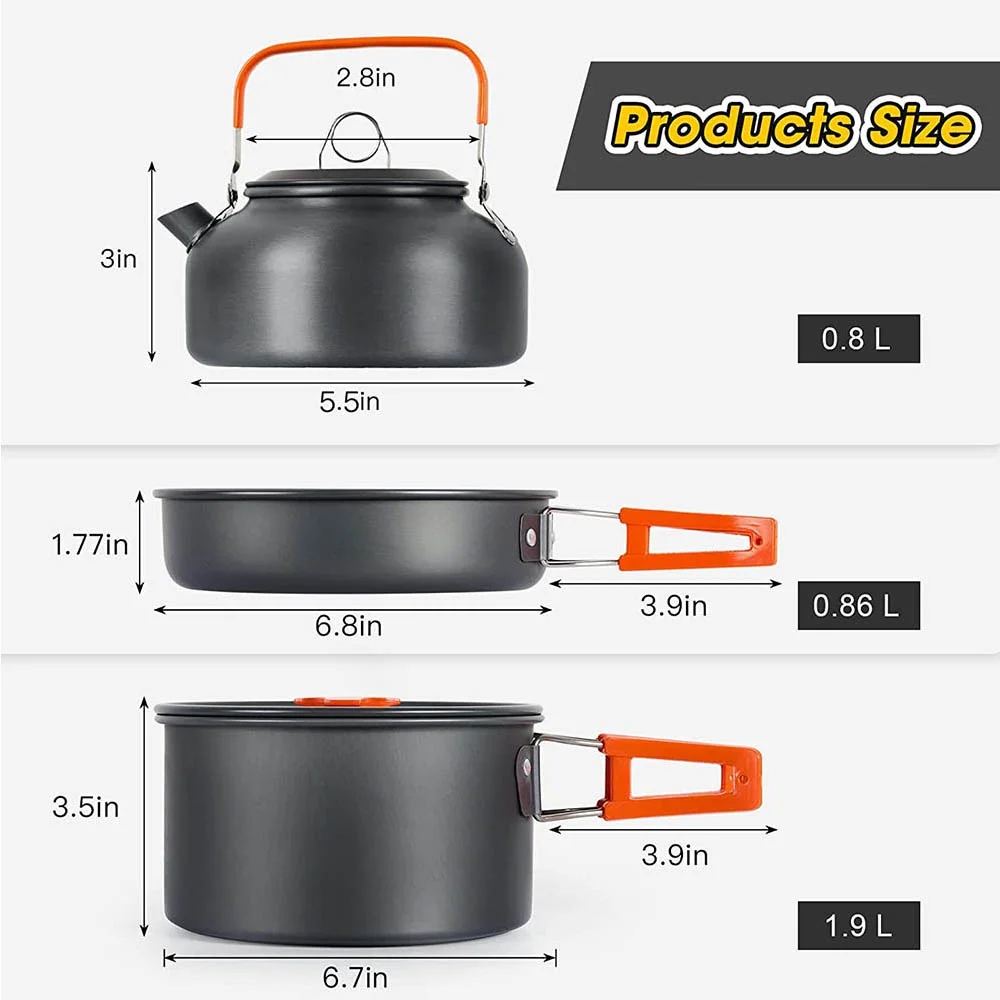 Zestaw do gotowania na kemping – Nesting Camping Cooking Set recenzja i cena