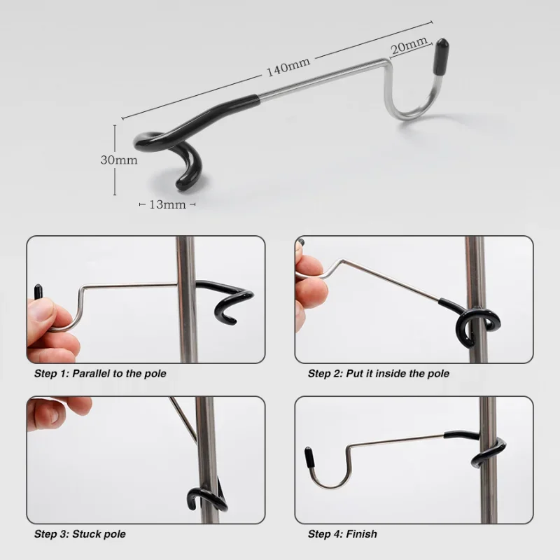 Haki ze stali nierdzewnej typu – Camping Cooking Hanger recenzja i cena