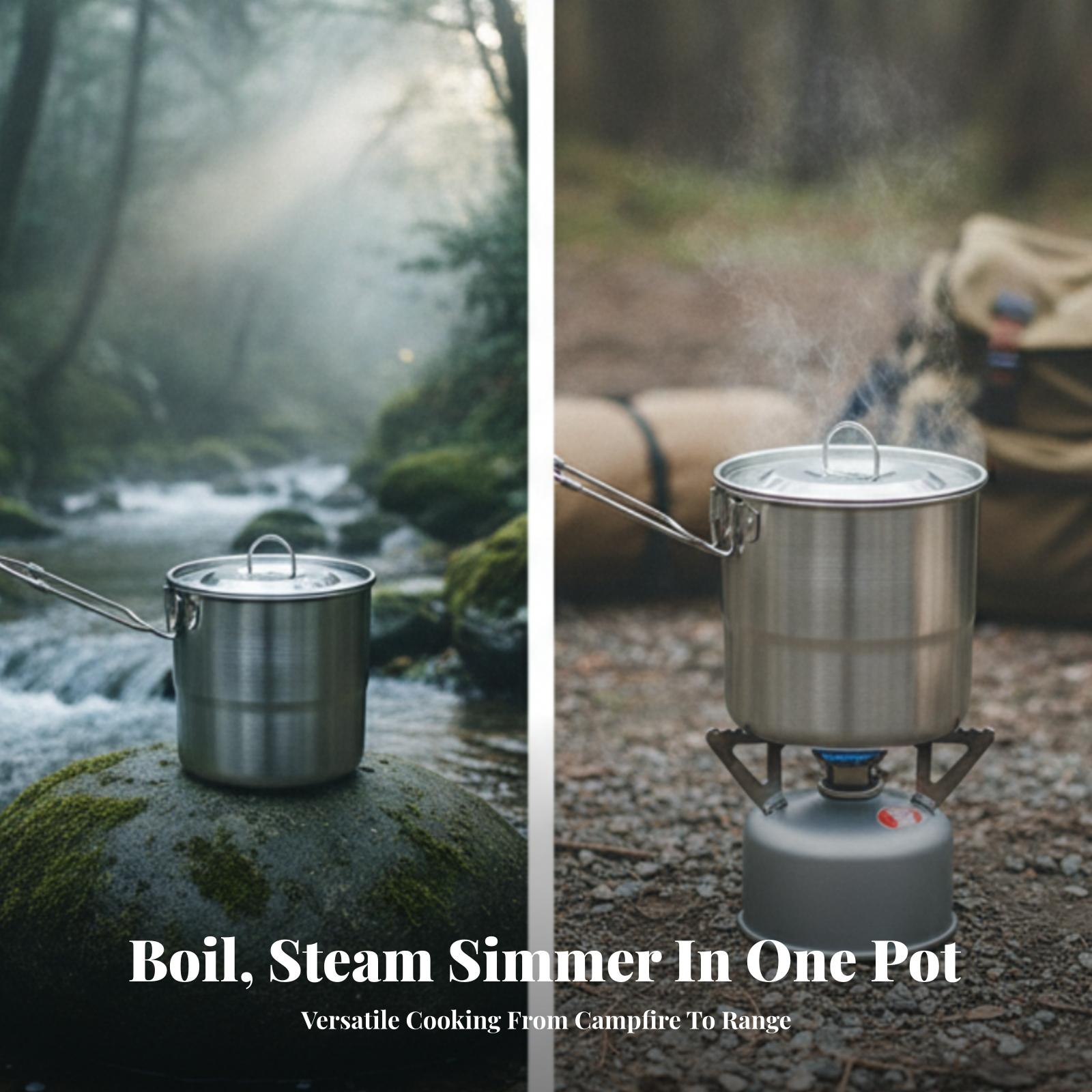 Garnek kempingowy do gotowania – Camping Cooking Pot With Lid recenzja i cena