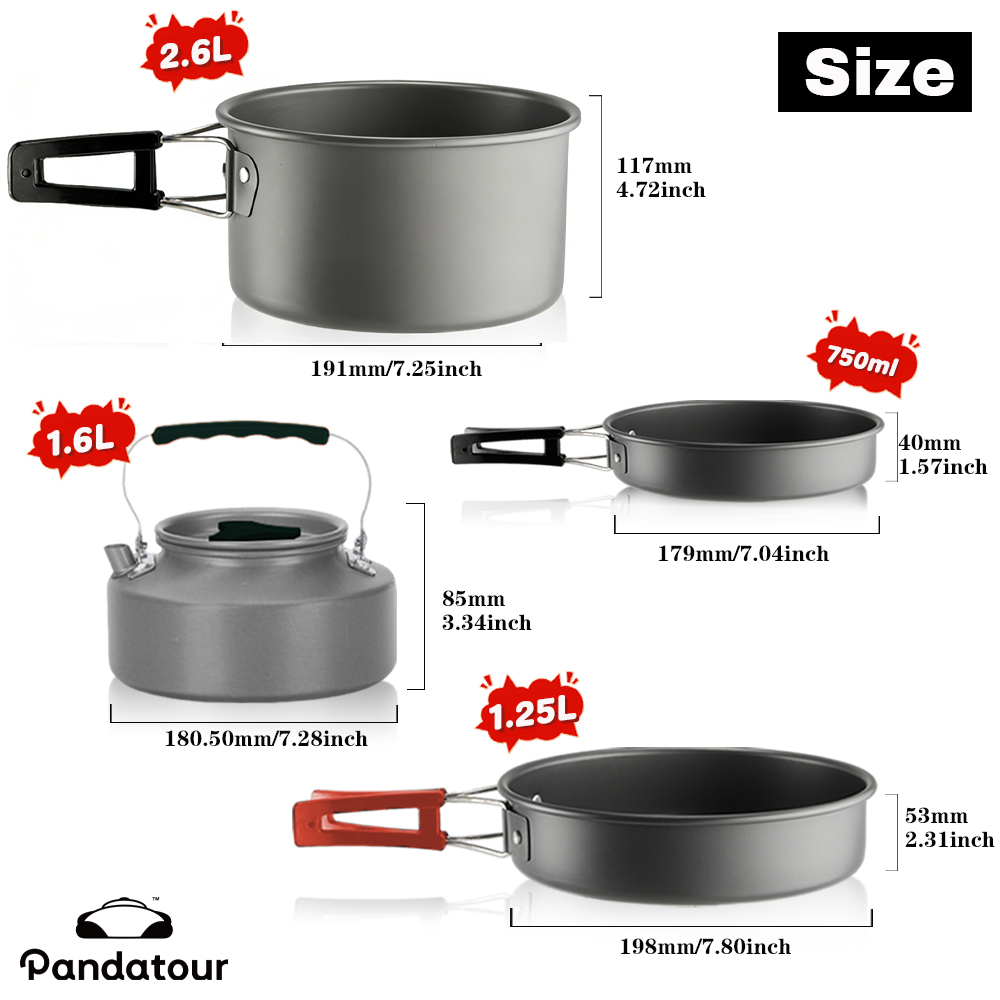 Zestaw naczyń turystycznych Pa – Camping Cooking Set 2 Person recenzja i cena