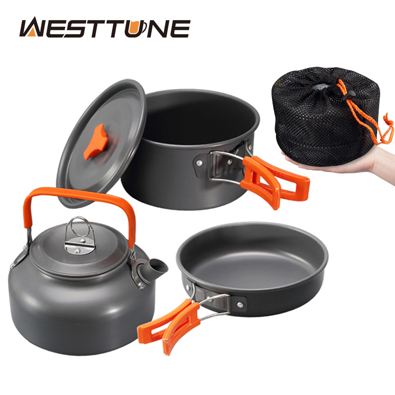 WESTTUNE Zestaw naczyń kemping – Camping Cooking Pot recenzja i cena