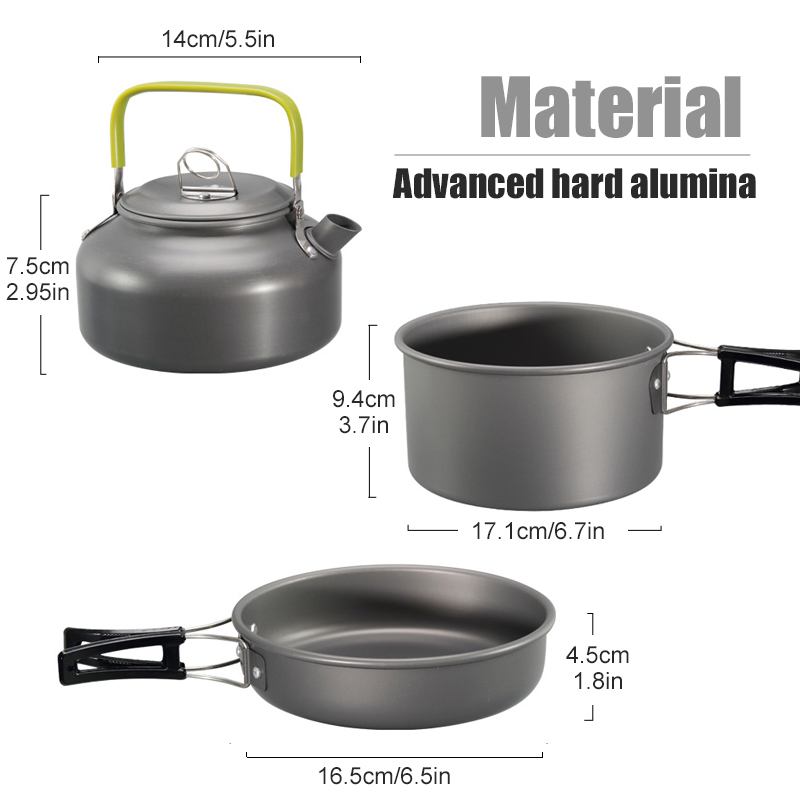 WESTTUNE Zestaw naczyń kemping – Camping Cooking Pot recenzja i cena