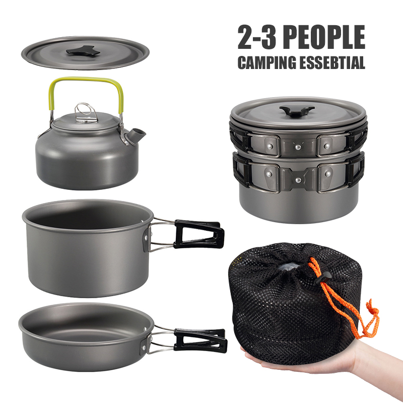 WESTTUNE Zestaw naczyń kemping – Camping Cooking Pot recenzja i cena