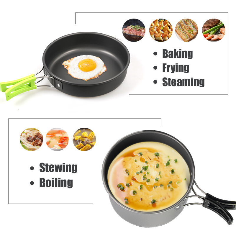 WESTTUNE Zestaw naczyń kemping – Camping Cooking Pot recenzja i cena