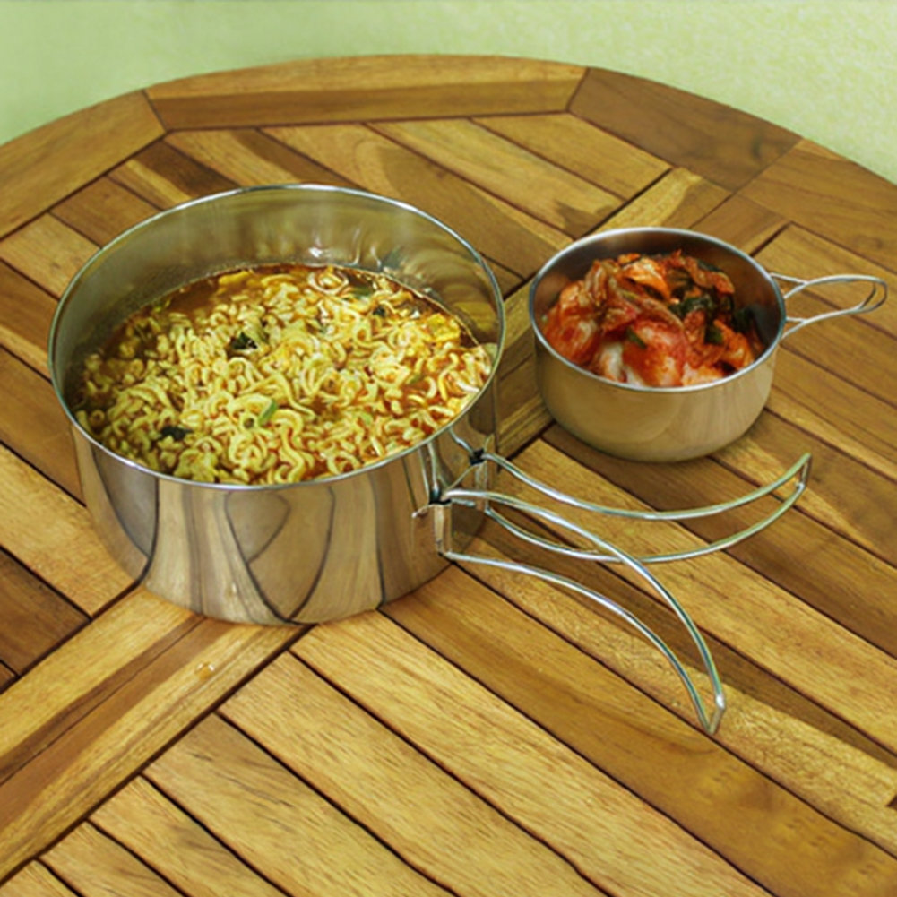 Zestaw do gotowania na świeżym – Nesting Camping Cooking Set recenzja i cena