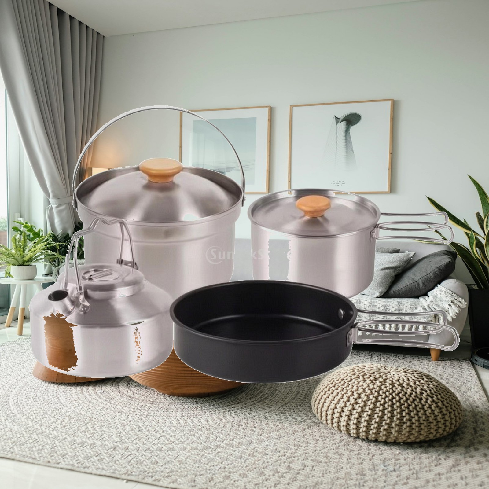 4-częściowy zestaw naczyń kuch – Nesting Camping Cooking Set recenzja i cena