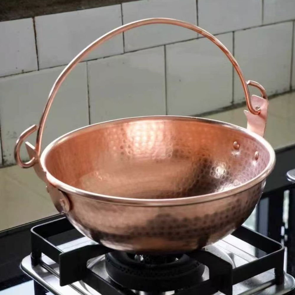 Miedziany garnek wiszący w sty – Camping Cooking Pot recenzja i cena