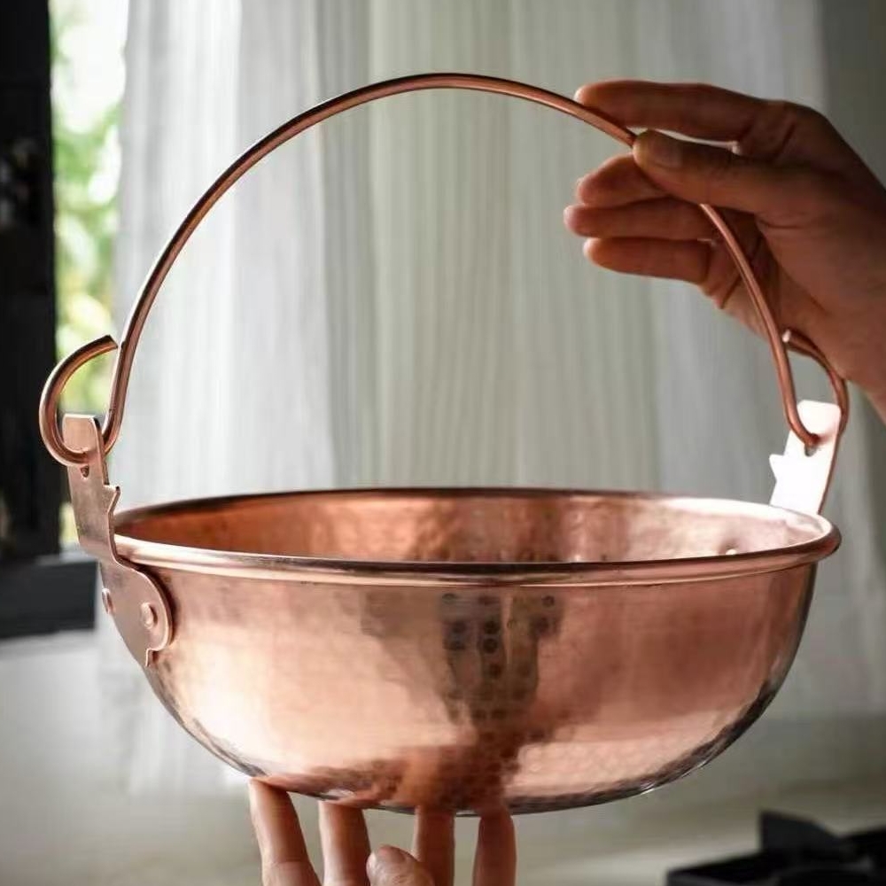 Miedziany garnek wiszący w sty – Camping Cooking Pot recenzja i cena