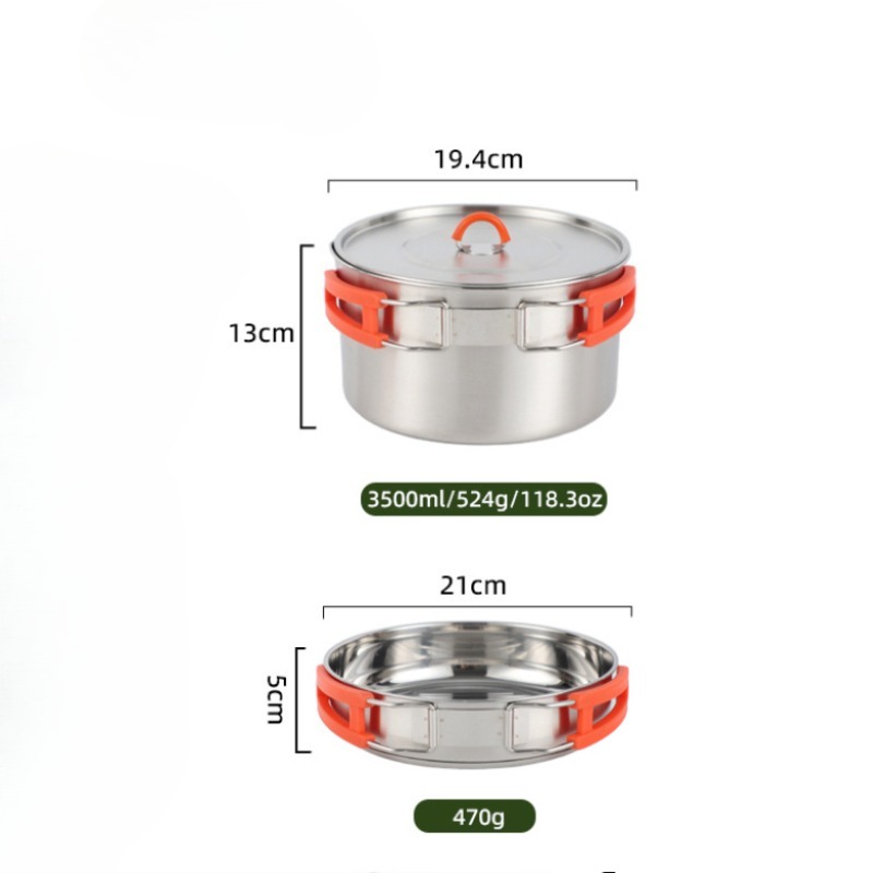 Zestaw naczyń kuchennych do bi – Nesting Camping Cooking Set recenzja i cena
