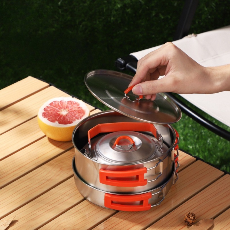 Zestaw naczyń kuchennych do bi – Nesting Camping Cooking Set recenzja i cena