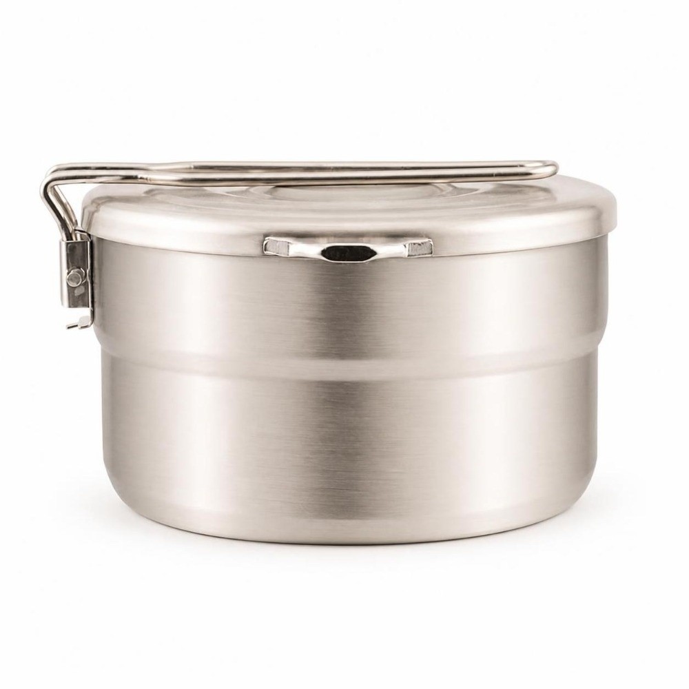 Przenośny garnek kempingowy o  – Camping Cooking Pot With Lid recenzja i cena