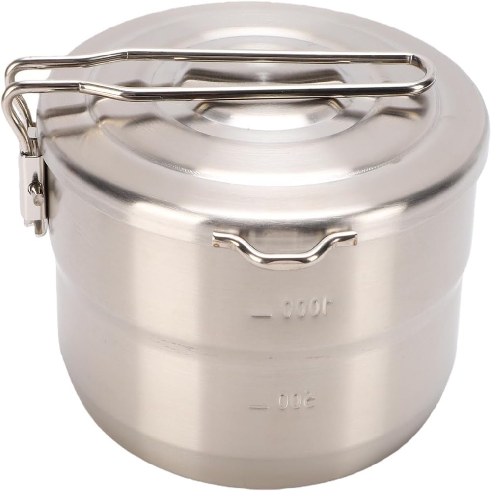 Przenośny garnek kempingowy o  – Camping Cooking Pot With Lid recenzja i cena
