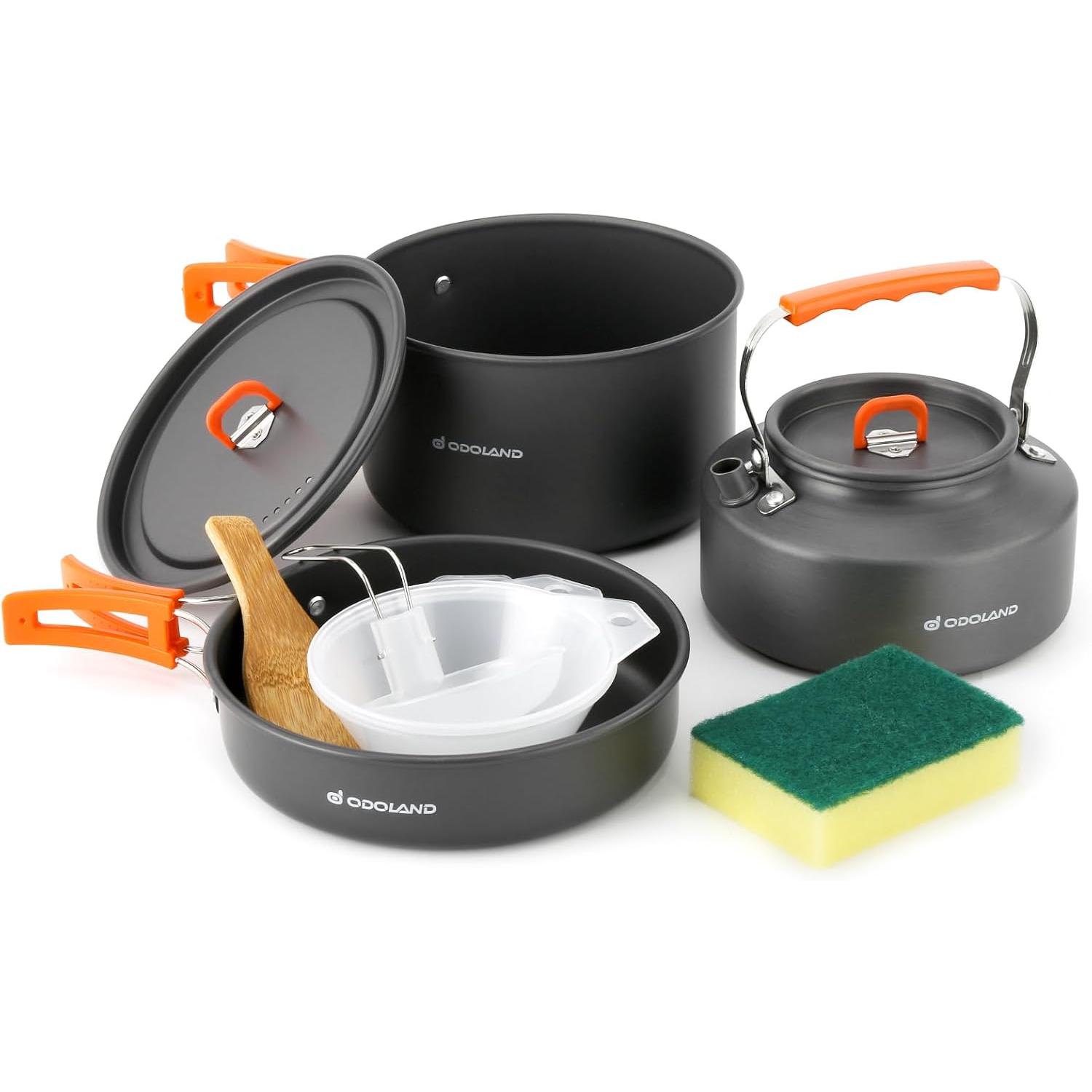 Odoland 10-częściowy zestaw na – Camping Cooking Set 2 Person recenzja i cena