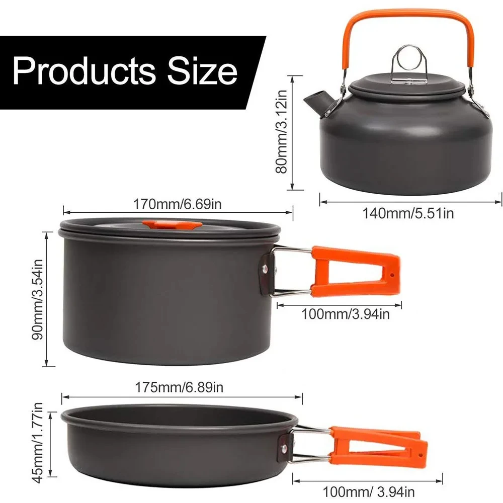 Zestaw naczyń kempingowych, al – Camping Cooking Set 2 Person recenzja i cena