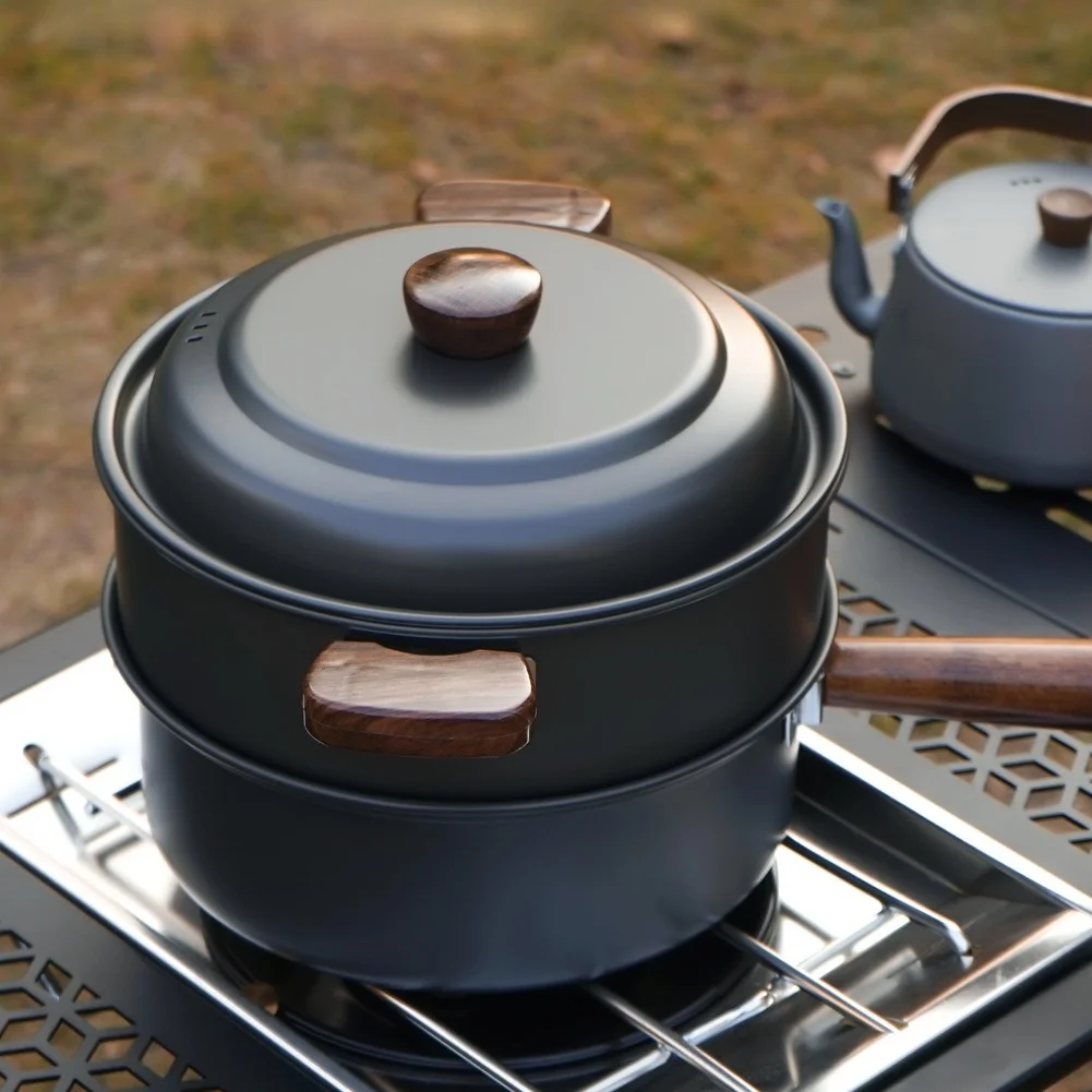 Zestaw garnków kempingowych 3L – Camping Cooking Pot With Lid recenzja i cena