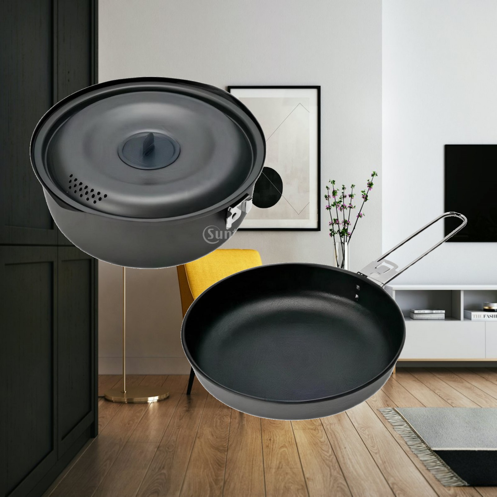 Zestaw naczyń kempingowych z p – Nesting Camping Cooking Set recenzja i cena