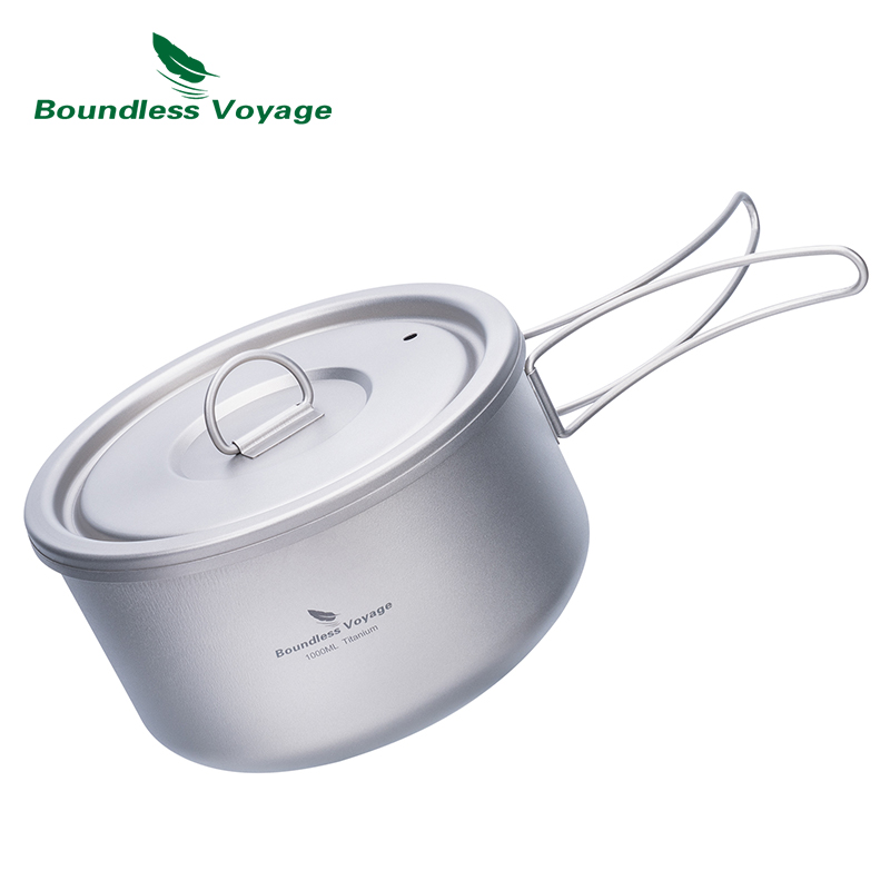 Boundless Voyage Tytanowy garn – Camping Cooking Pot With Lid recenzja i cena