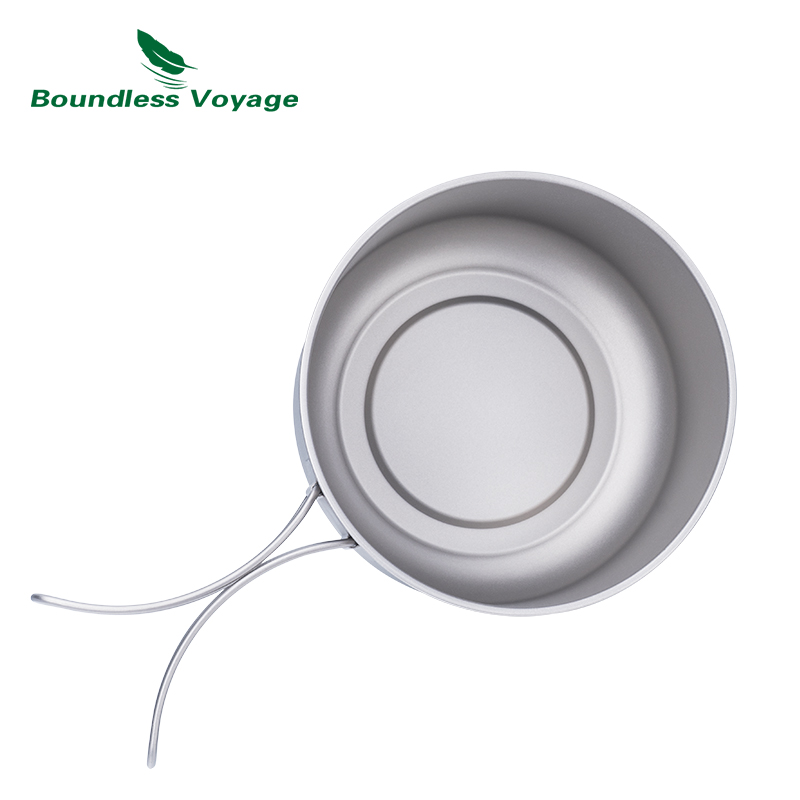 Boundless Voyage Tytanowy garn – Camping Cooking Pot With Lid recenzja i cena