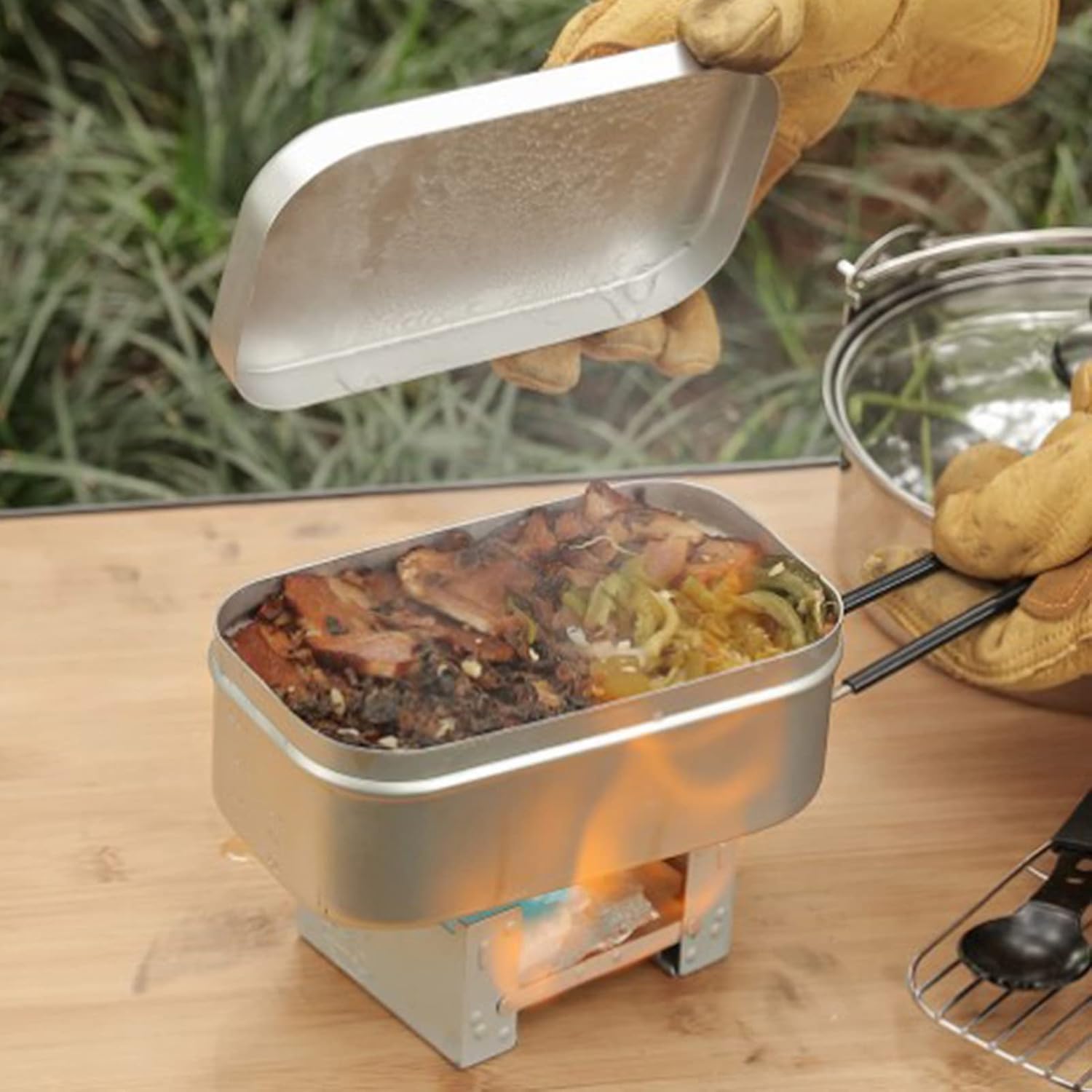 Składany uchwyt na pudełko Ben – Camping Cooking Set Compact recenzja i cena