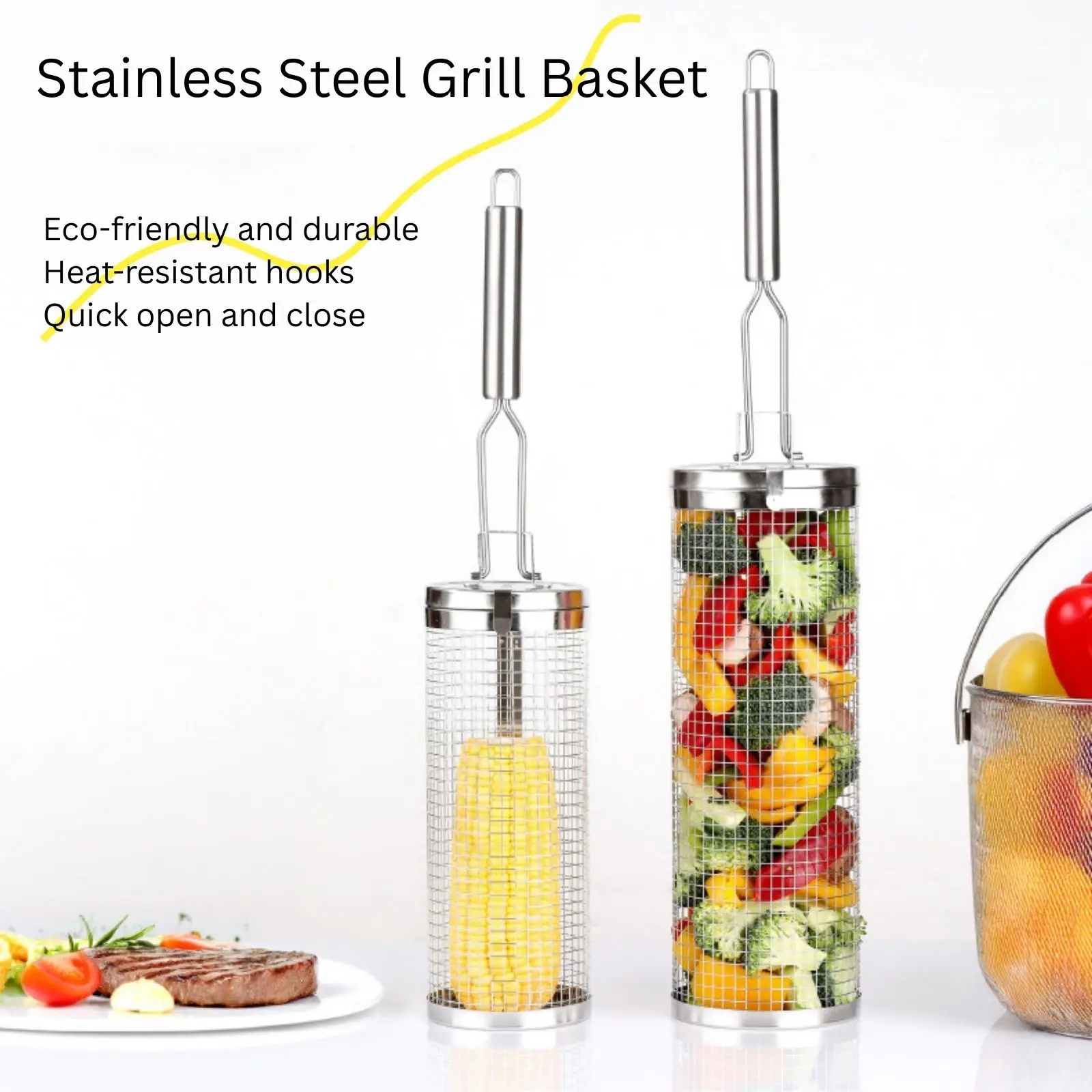 Kosz do grillowania ze stali n – Camping Cooking Vegetables recenzja i cena