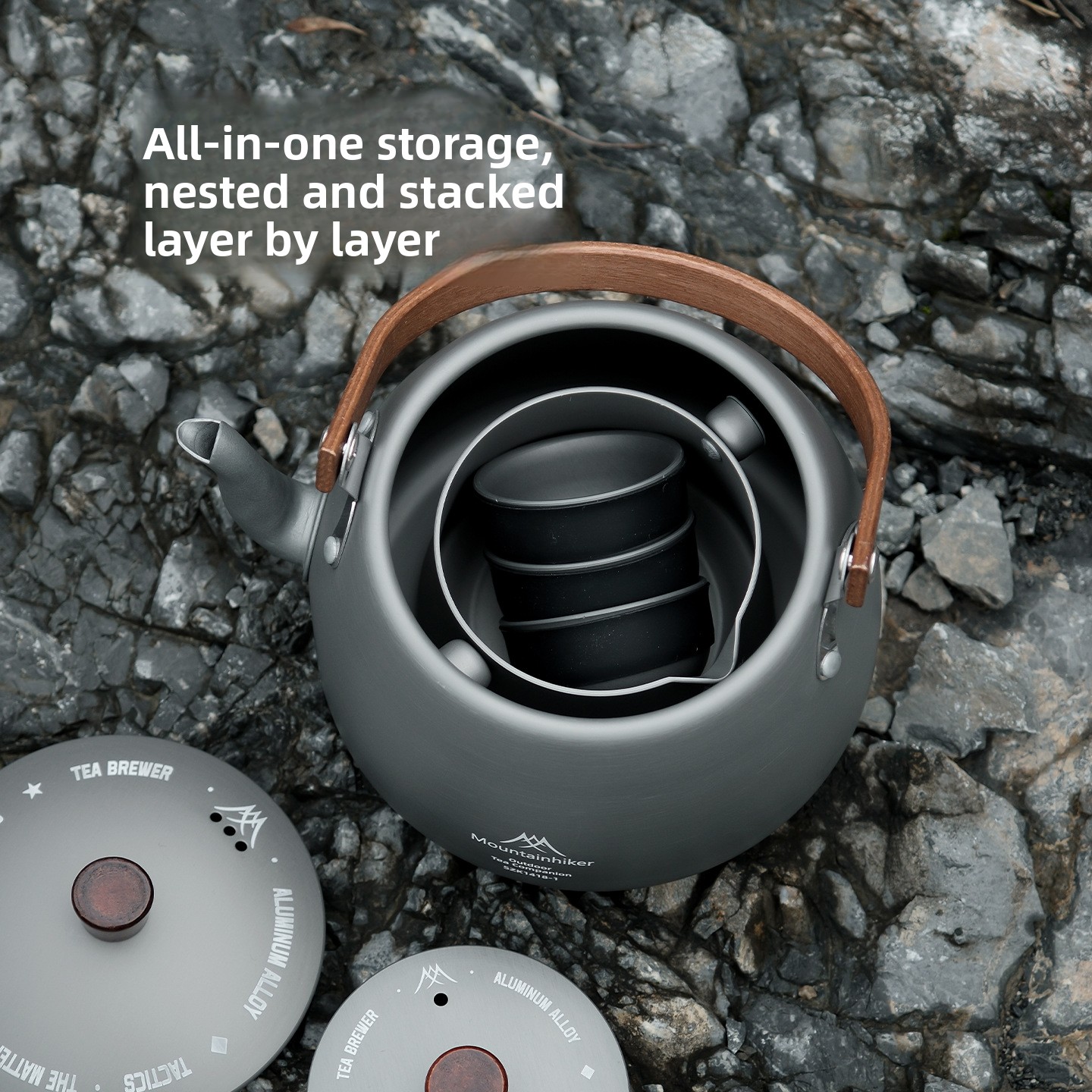 MOUNTAINHIKER Przenośny Zestaw – Camping Cooking Set 2 Person recenzja i cena