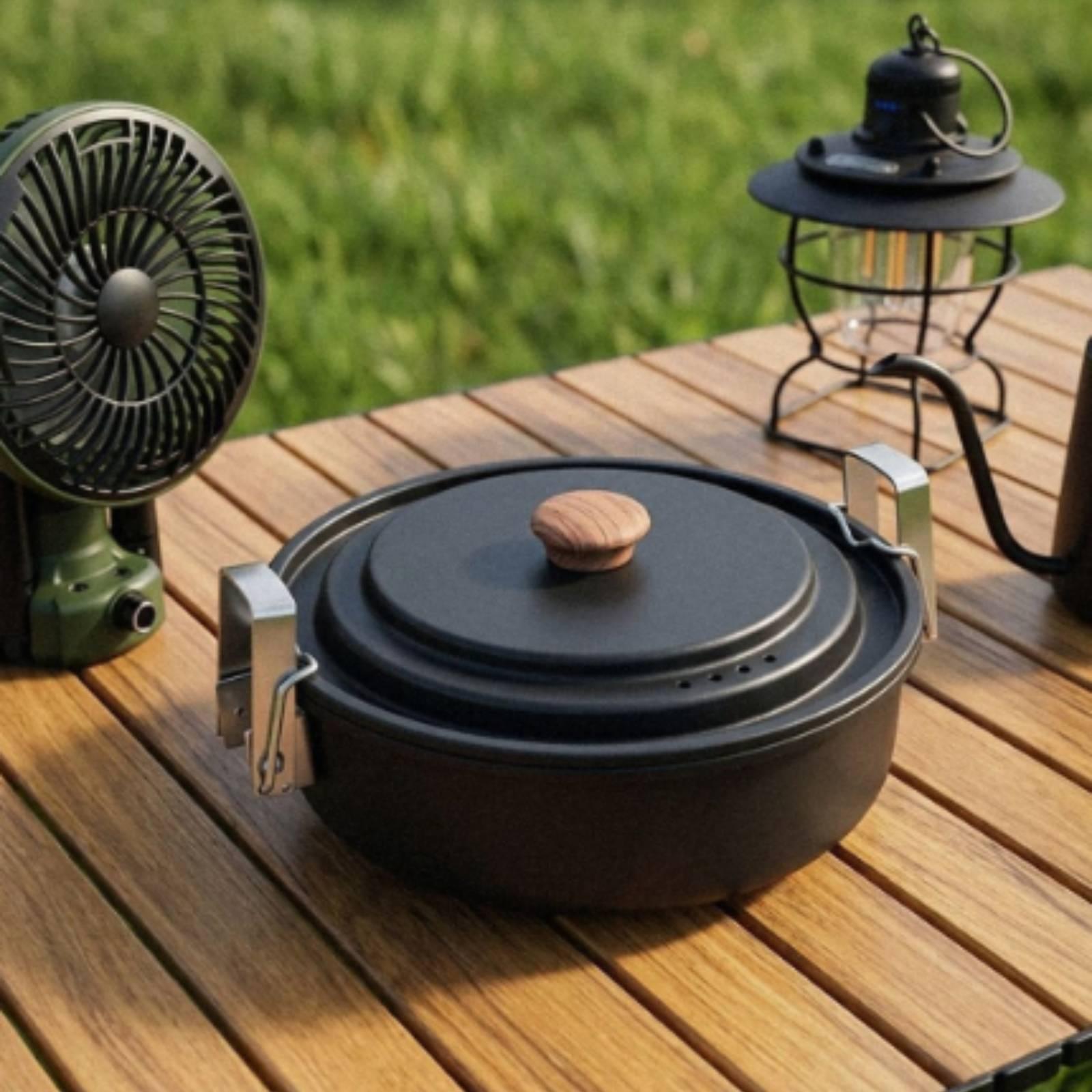 6-częściowy zestaw naczyń kemp – Nesting Camping Cooking Set recenzja i cena
