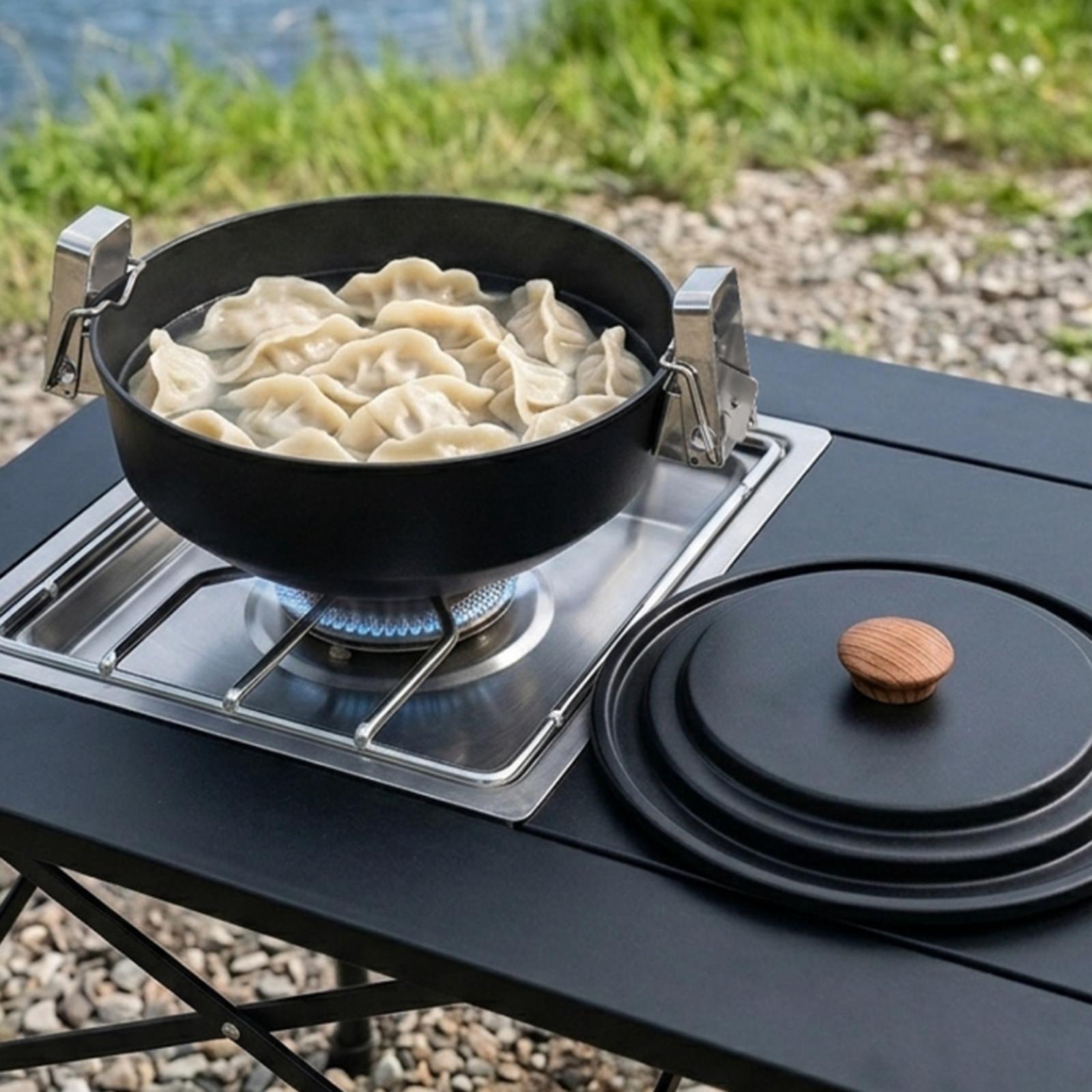 6-częściowy zestaw naczyń kemp – Nesting Camping Cooking Set recenzja i cena