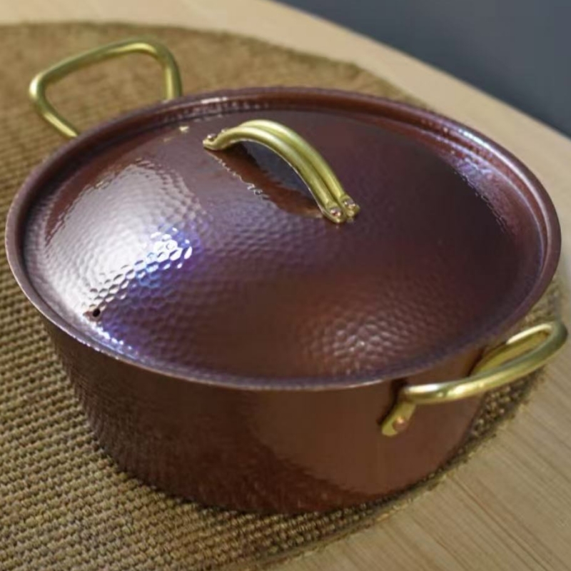 Ręcznie robiony miedziany garn – Camping Cooking Pot With Lid recenzja i cena