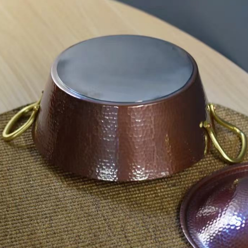 Ręcznie robiony miedziany garn – Camping Cooking Pot With Lid recenzja i cena