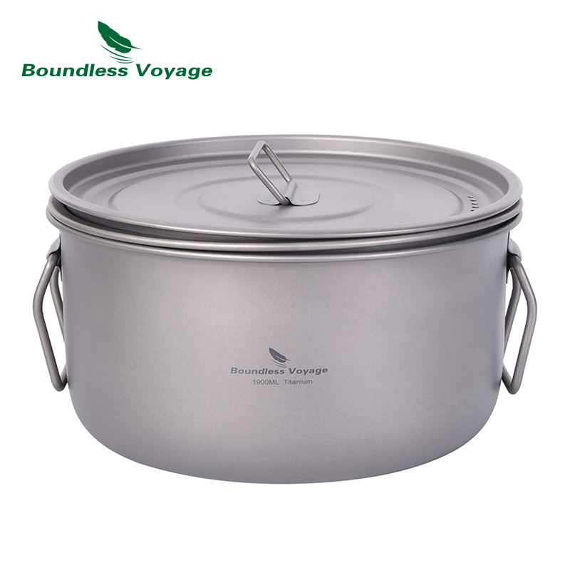 Boundless Voyage Camping garne – Camping Cooking Pot With Lid recenzja i cena